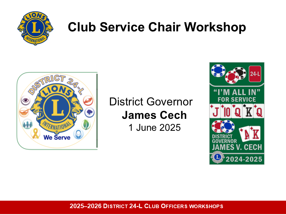 Service Chair Workshop 2025 JVC