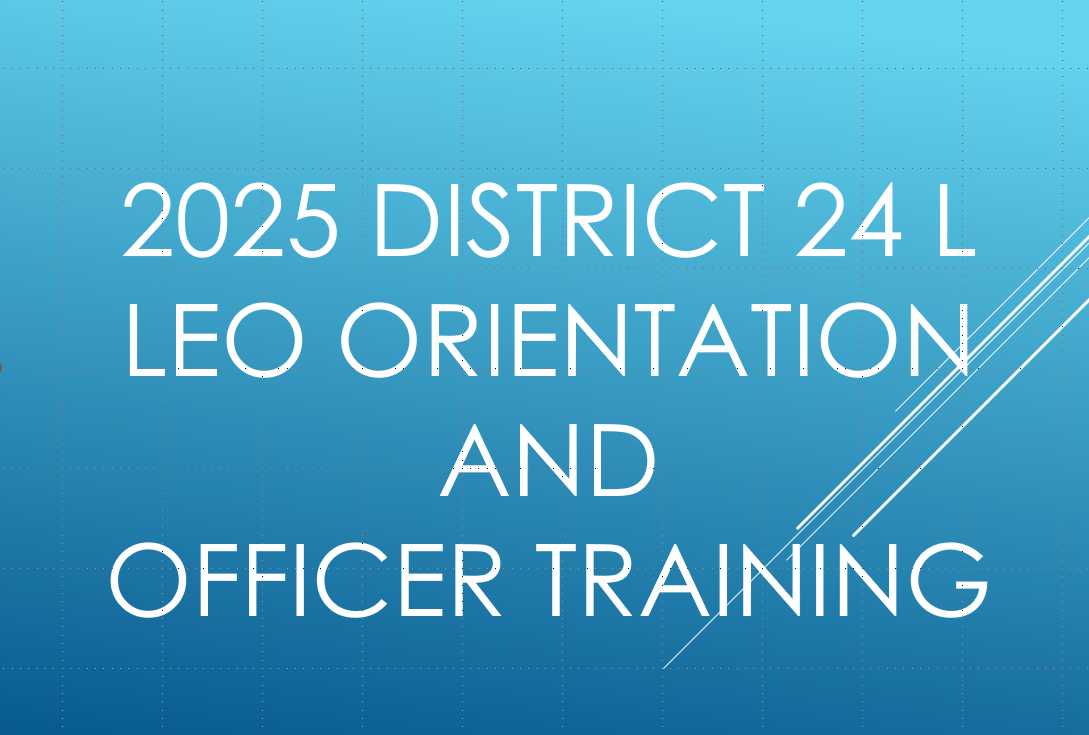 Leo Officer Training Title Page