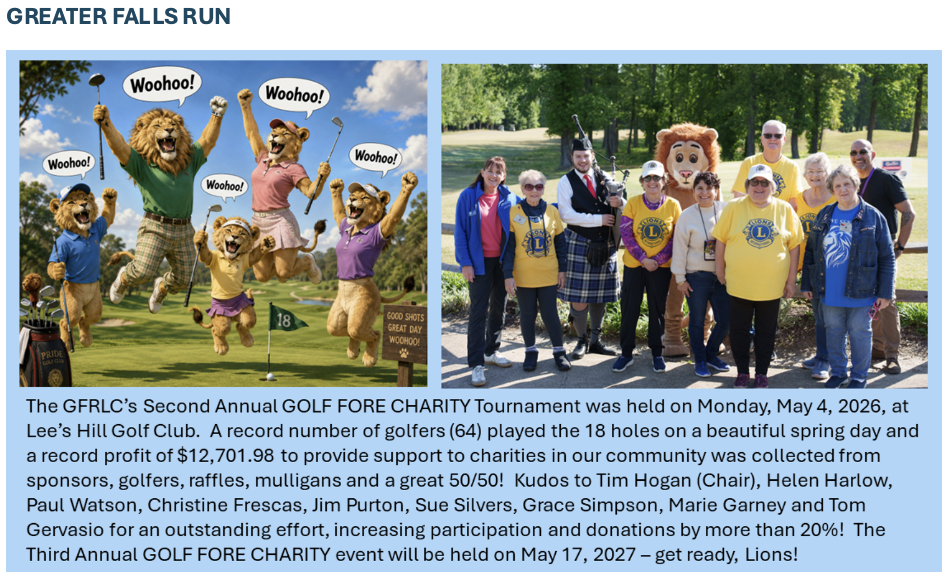 Greater Falls Run Golf Tournament