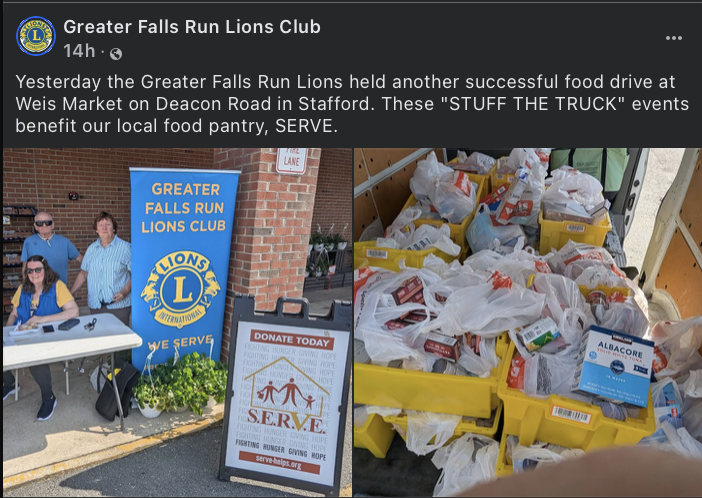 Greater Falls Run Stuff the Truck