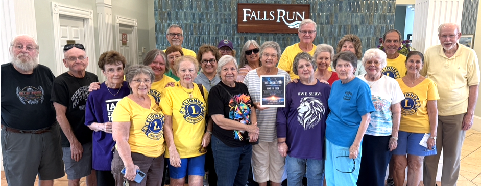Greater Falls Run Lions collected $3,400 for the Alzheimer's Association on the Longest Day of the Year.